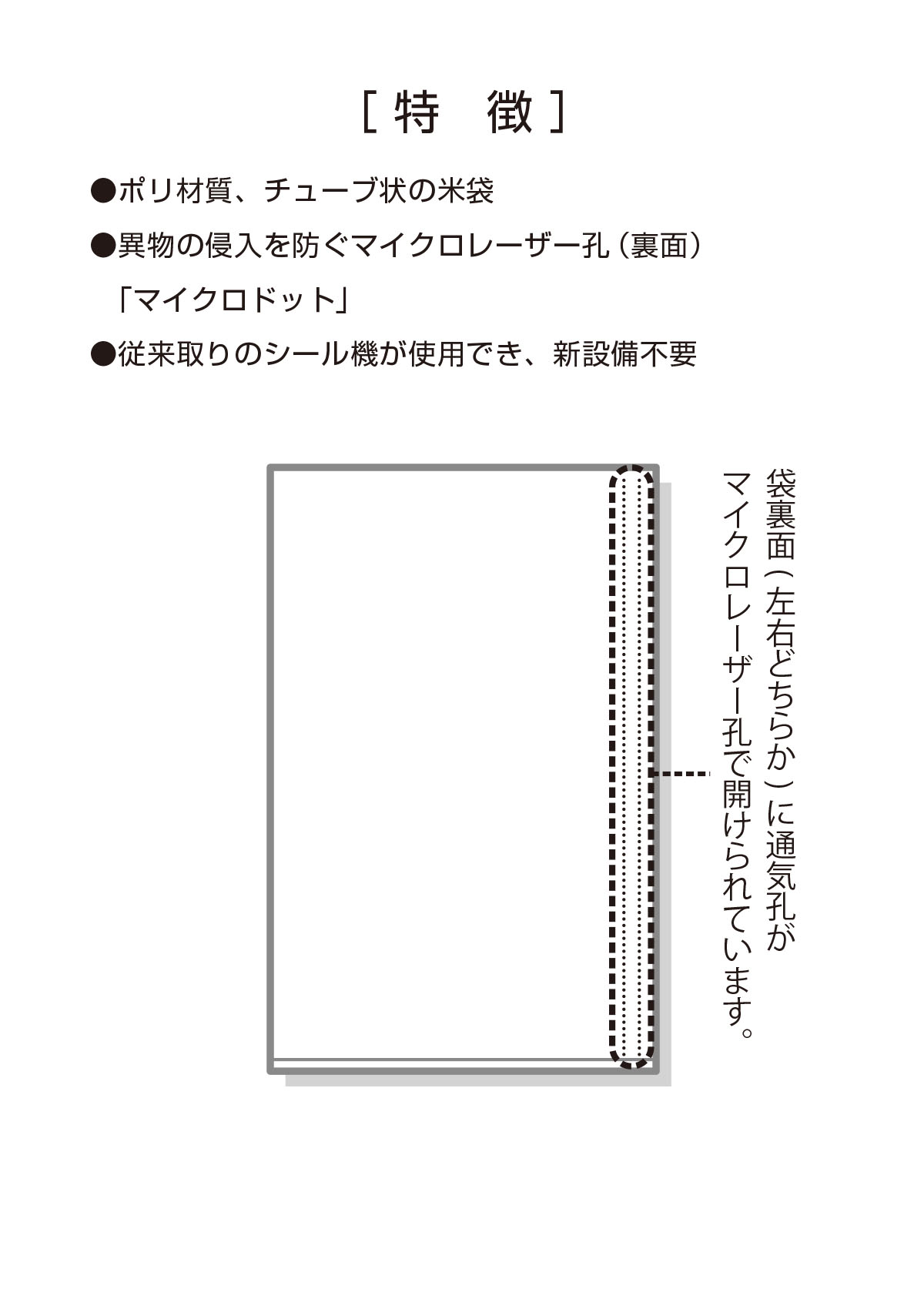 定番 米袋 ポリ乳白 マイクロドット 業務用 米 ＲＩＣＥオレンジ 5kg用 1ケース 500枚入 PD-1220 